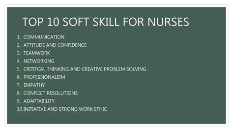 Essential soft skills for nurses | PPTX