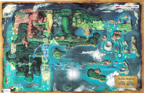 Pokemon Omega Ruby/Alpha Sapphire Hoenn Map Revealed