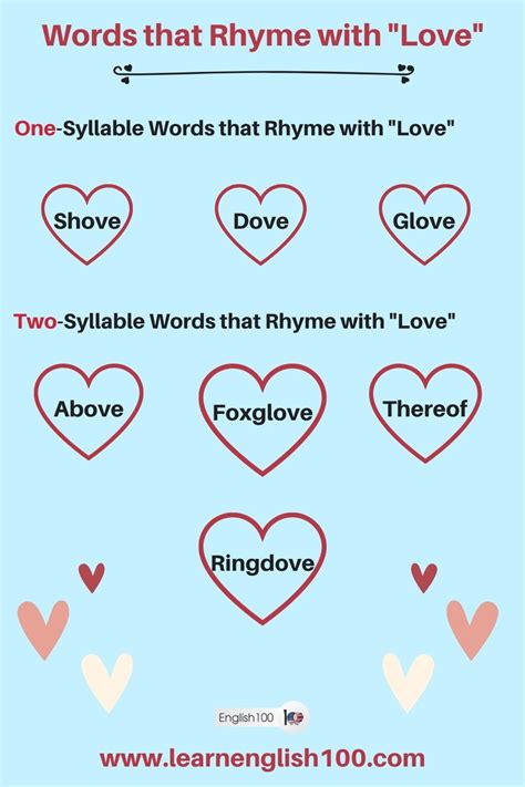 What Words Rhyme With Love at Leo Brodbeck blog