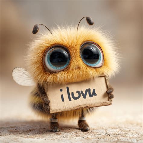 Cutie bee say i love u