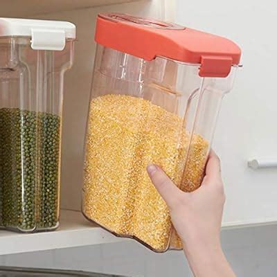 Plastic Grain Dispenser Storage Box Kitchen Food | Ubuy India
