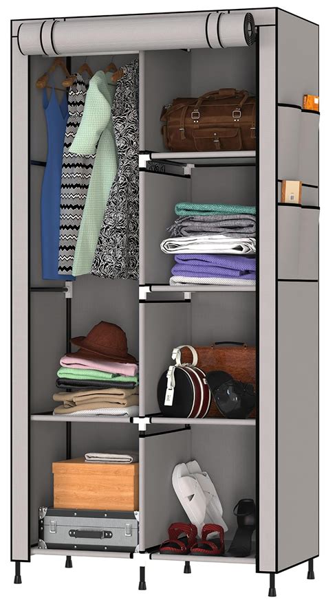 MY ARMOR 2-Door Foldable Wardrobe for Clothes, Multipurpose Cupboard ...