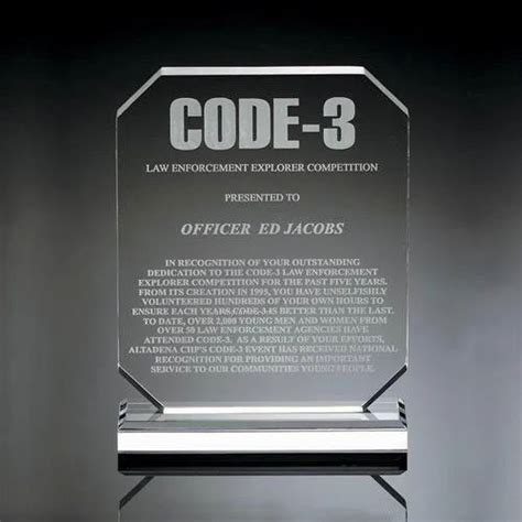 Acrylic Trophy & Awards - Blue Edge Curved Acrylic Trophy Manufacturer ...