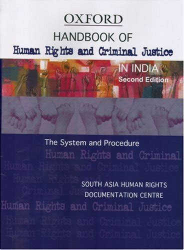 Buy Handbook of Human Rights and Criminal Justice in India: The System ...