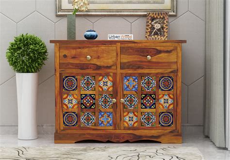 Buy Relay Cabinet With Drawer Storage (Honey Finish) Online in India ...