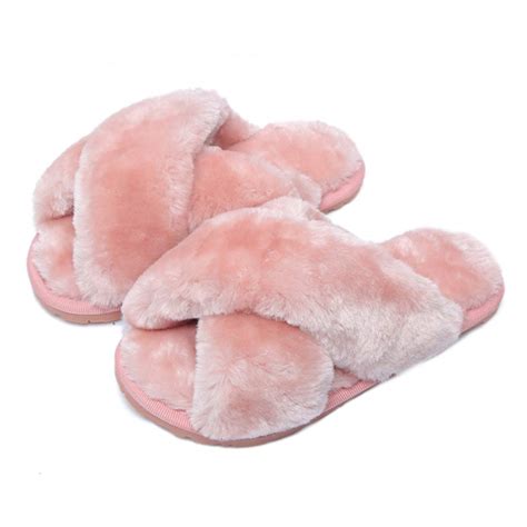 Buy FadezarGirls Fluffy Slippers for Kids Cute Fuzzy Slippers Open Toe ...