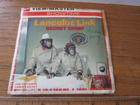 Vintage Gaf B504 Lancelot Link Secret Chimp TV Show view-master 3 Reels ...
