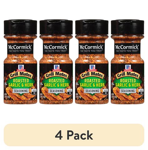(4 pack) McCormick Grill Mates Gluten Free Roasted Garlic & Herb ...