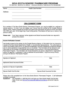CRA Consent Form - Government Of Nova Scotia - Fill and Sign Printable ...