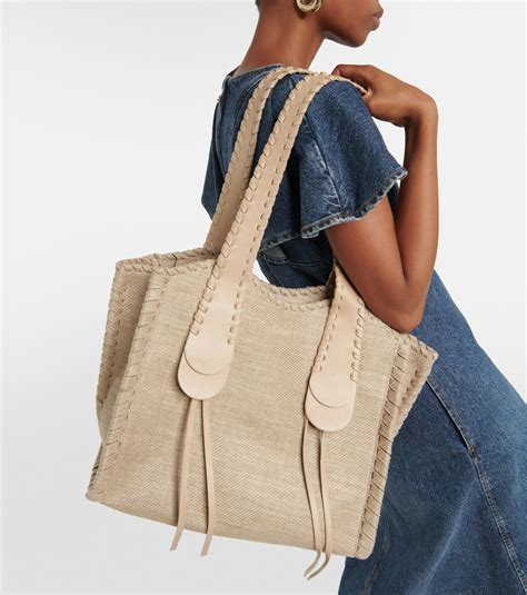 Chloé Mony Medium canvas tote bag Chloe
