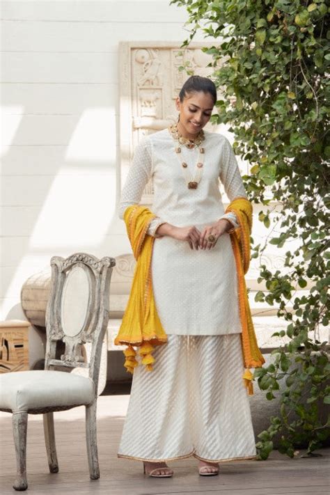 KURTA WITH WIDE LEG SHARARA