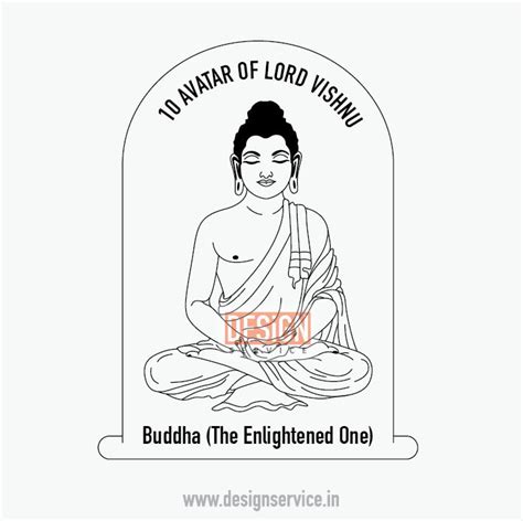 Engraving Design Buddha - 10 Vishnu Avatar – Design Service