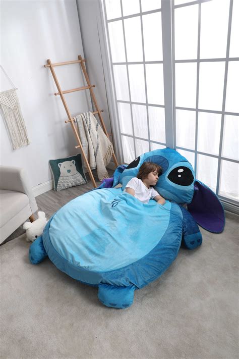 Wrought Studio Disney Stitch Oversized Floor Lounger for Kids, Soft ...