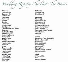 Boardmans Wedding Gift Registry List by Basic Wedding Registry Checklist The Mr Mrs Boardmans Wedding Gift Registry List