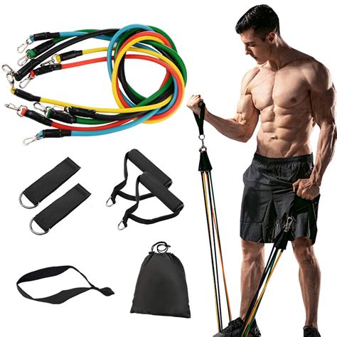 11pcs/set Pull Rope Fitness Resistance Bands - MY Bazar Ramadhan