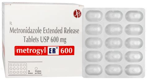 Metrogyl Er 600 Tablet 15 - Uses, Side Effects, Dosage, Price | Truemeds