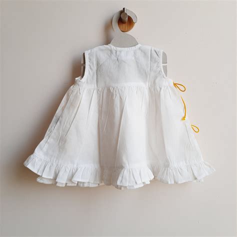 Organic Cotton Embroidered Girls Jabla / Dress - Sun – KEEBEE ORGANICS