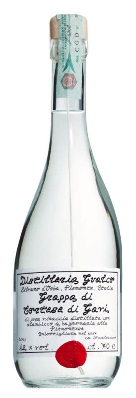 Grappa di Cortese di Gavi, grappa elaborada con orujo de Cortese di ...