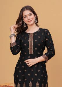 DAEVISH K Women Floral Print Straight Kurta - Buy DAEVISH K Women ...