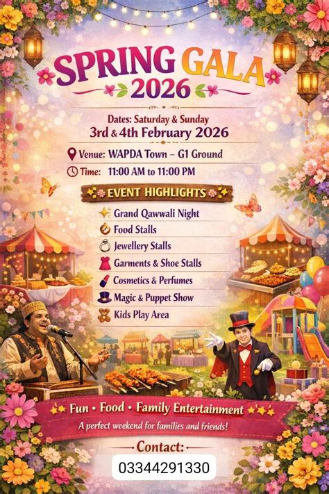 Spring Gala, Online event, Islamabad, Pakistan, 4 February to 5 ...
