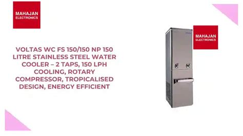 Buy Voltas 150 Litre Water Cooler WC FS 150/150 NP Stainless Steel ...