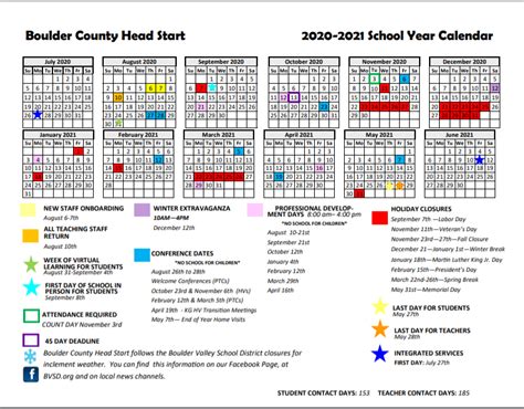 Bvsd Academic Calendar - Printable Word Searches