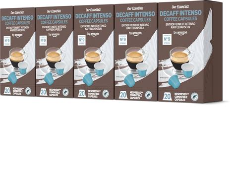by Amazon Capsule in plastica di caffè Intenso decaffeinato compatibili ...