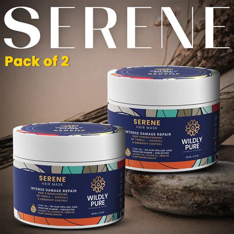 Serene Professional Hair Mask with 12 Oils and Phospholipids for Damag ...