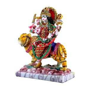 Buy ESPLANADE 10" Resin Maa Durga MATA Rani Idol Statue Murti Moorti ...