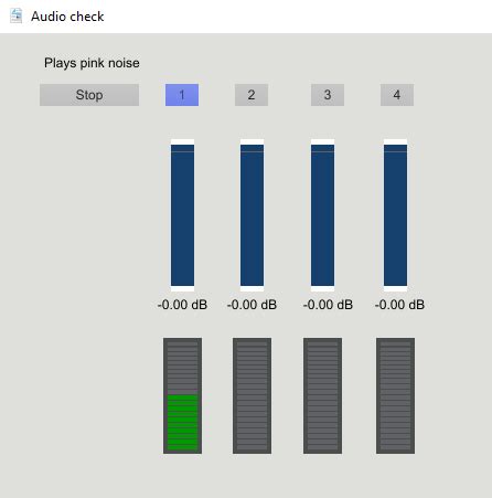 Checking the Output Sound