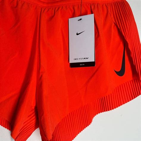 NWT Nike AeroSwift Orange Running Shorts Size... - Depop