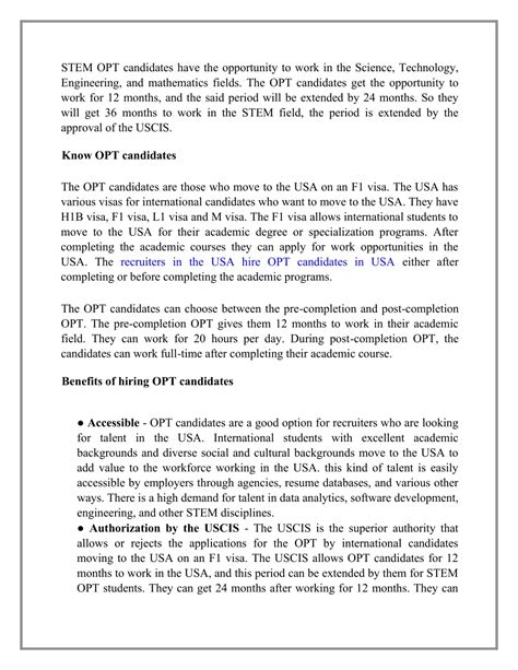 PPT - A Guide to Find the Best OPT Candidates PowerPoint Presentation ...