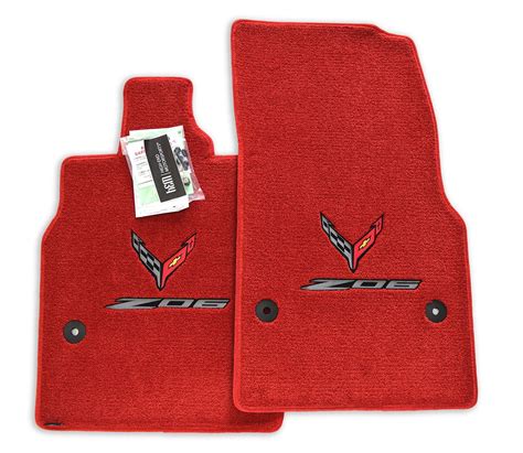 Chevrolet Corvette C8 Front Floor Mats Stingray - Z06 Logos