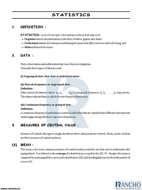 Image result for Statistics Notes for Data Science