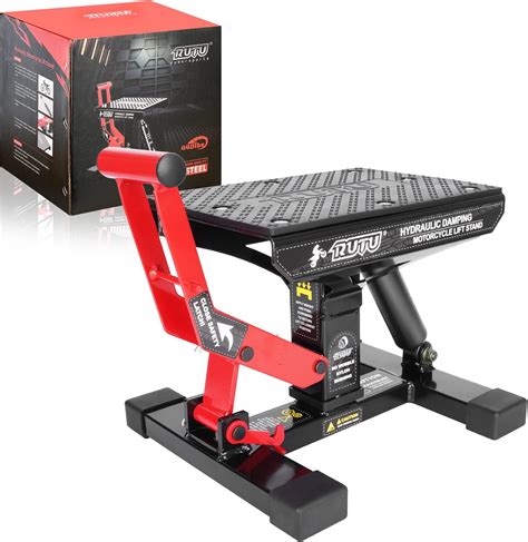 Amazon.com: Motorcycle Lift Stand Jack,RUTU Dirt Bike Jack Stand 1400 ...