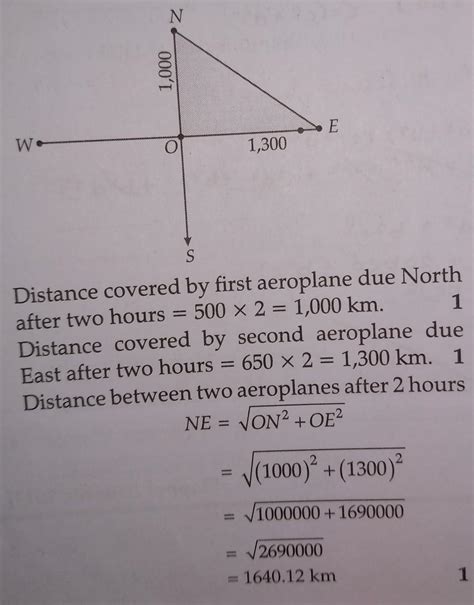 From an airport, two aeroplanes start at the same time. If speed of ...