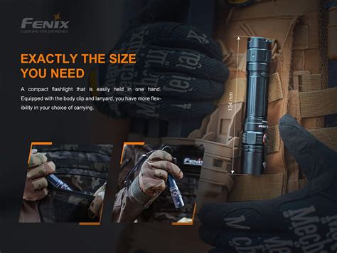 Fenix PD35 V3.0 Flashlight - 1700 Lumens, 357 Meter Beam Distance