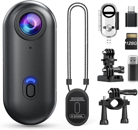 Amazon.com : 4K Mini WIFI Action Camera 128GB Thumb POV Portable Body ...