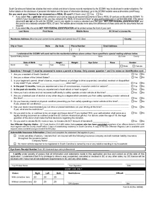 2020-2025 Form SC DMV DL-63 Fill Online, Printable, Fillable, Blank ...