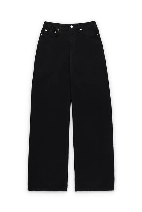 Wide High Waist Jeans Black | NA-KD