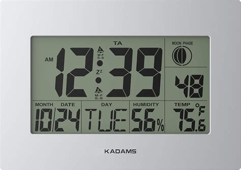 KADAMS Large Digital Wall Clock with Dual Alarm, Snooze India | Ubuy