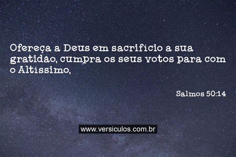 Versículo Salmos 50:14 - NTLH - Bíblia Sagrada Online | Versículos
