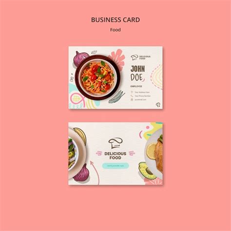 Restaurant Business Card Template 的图像结果