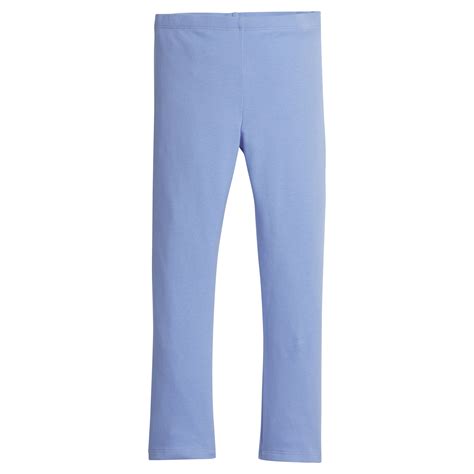 Girls Light Blue Cotton Leggings for Toddlers & Kids – Little English