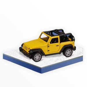 Happy Hues Jeep Diecast Metal Pullback Friction Powered Car Toy -2 ...