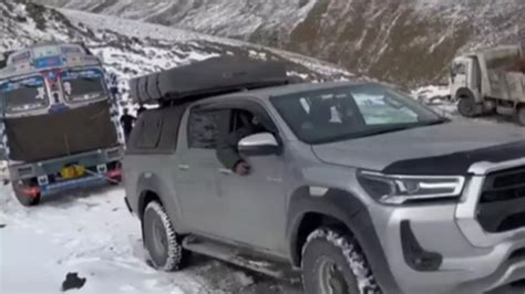 Watch: Toyota Hilux Pickup Tows 8-Ton Truck On Icy Slope In Viral Video ...