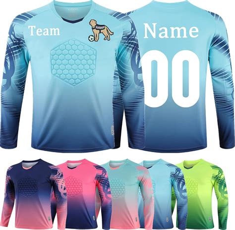 OPUTWDF Custom Goalkeeper Jersey with Padding Boys Girls Keeper Kit ...