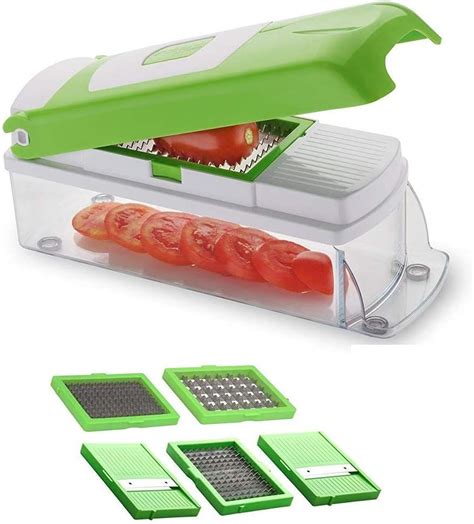 Buy NOVEL Plastic Vegetable and Fruit Chipser With 11 Blades and 1 ...