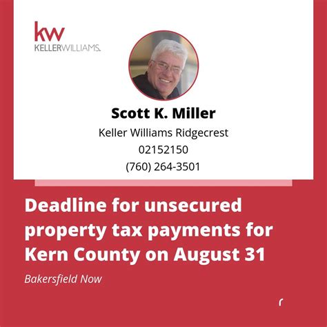Scott K. Miller on LinkedIn: Deadline for unsecured property tax ...