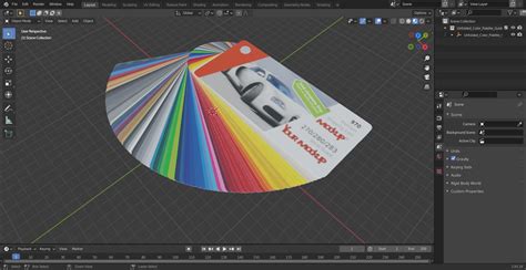 3D model Unfolded Color Palette Guide Mockup | 3D Molier International